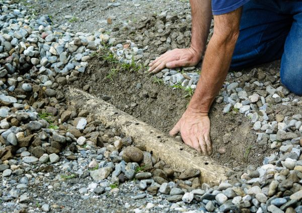 French Ditch Installation in Ballwin
